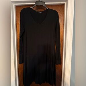 Boohoo Classic Black Long Sleeve Dress